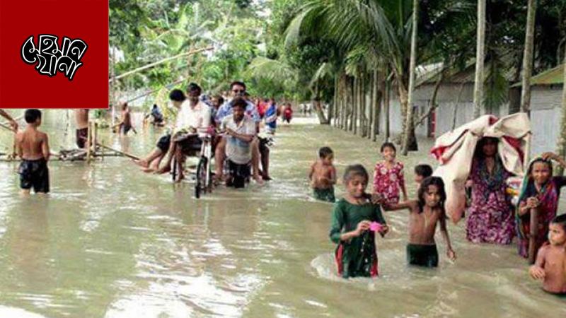 সিলেটের দুর্গম এলাকার বানভাসি মানুষের পাশে ঢাকার মেহমানখানা